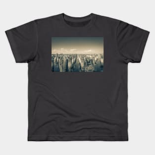 Princes Pier remains of historic pier piles in rows Kids T-Shirt